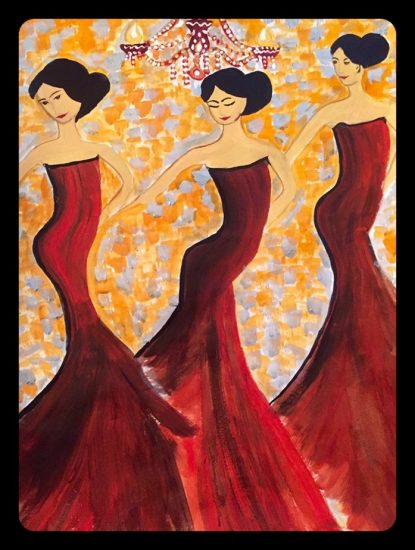 Flamenco, Sakshi Talwar, Paper on Canvas, 30 x24, $1600